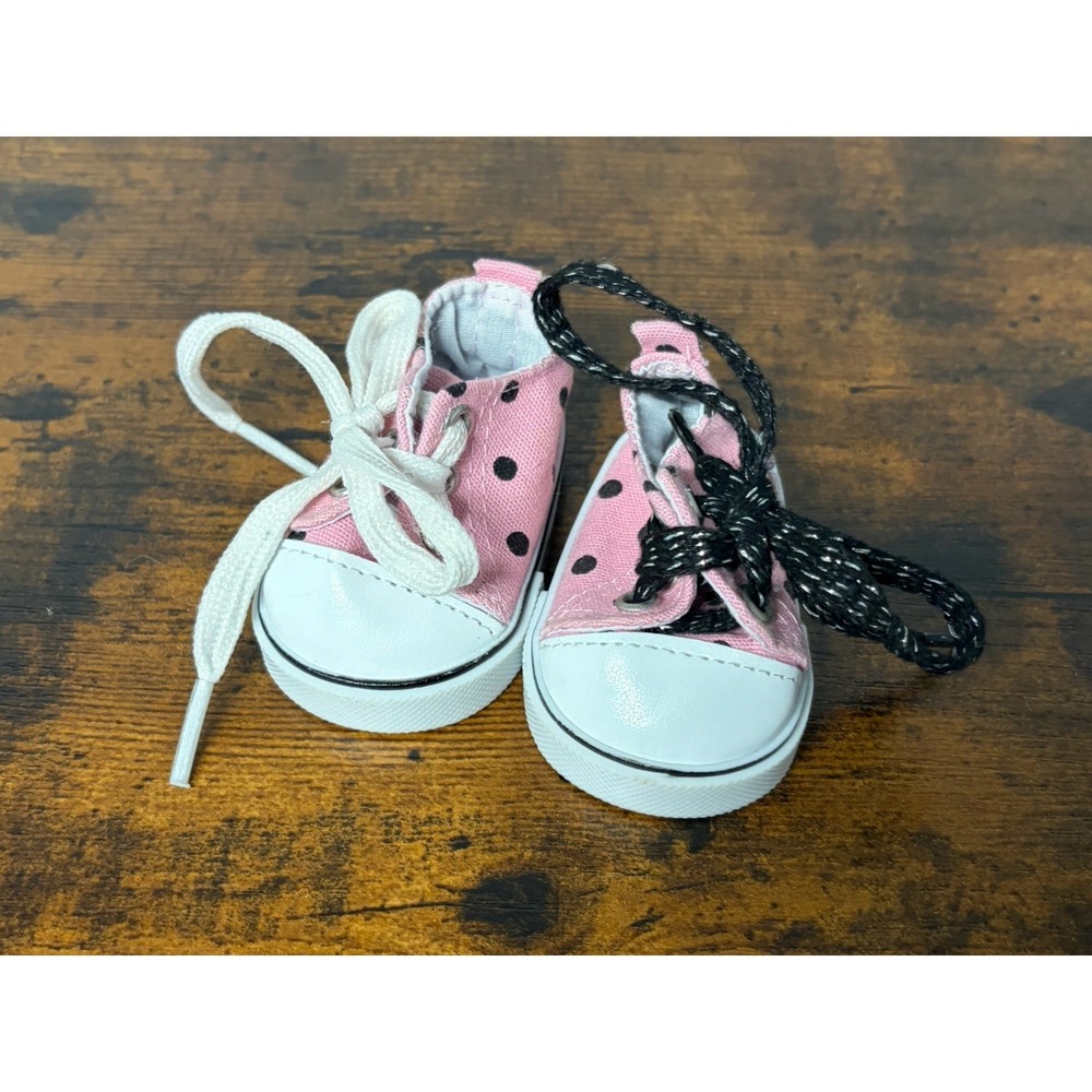 Battat Our Generation Sneakers Shoes For Dolls 18" Pink Polka Dot